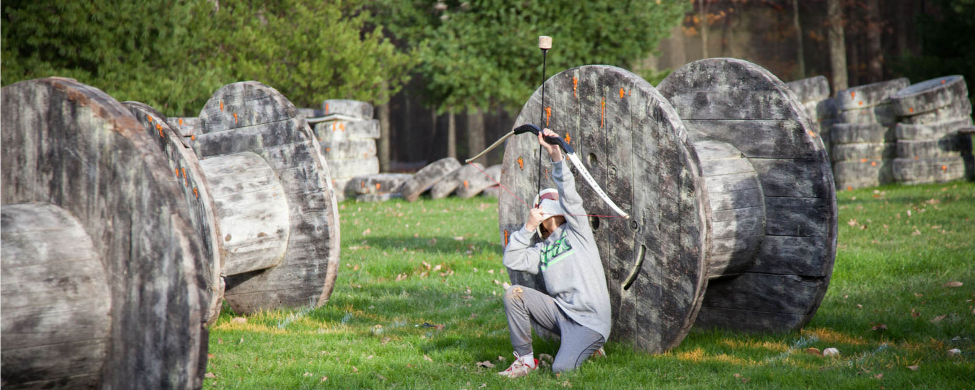Participants à une activité Archery Tag