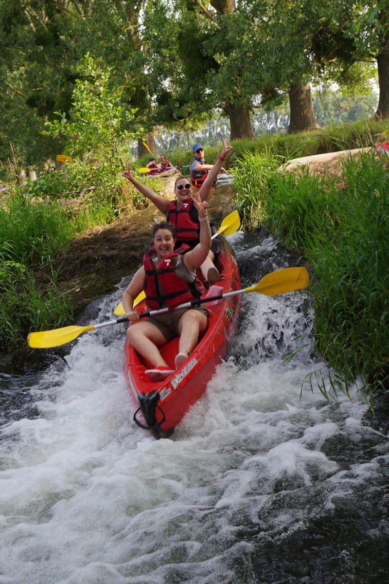 Groupe en cano&euml;-kayak dans le Vexin