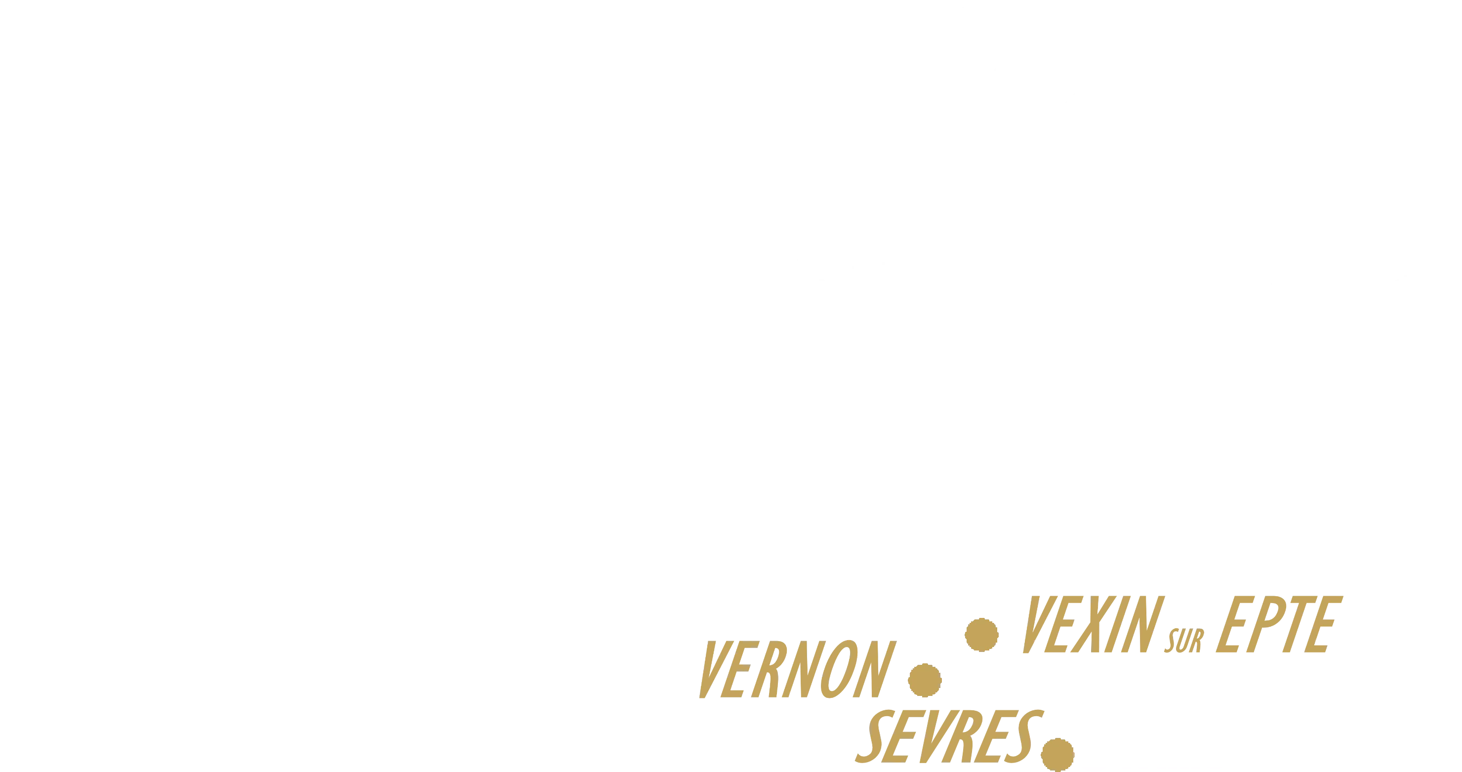Carte des implantations Rando’Events entre Paris, Vernon et le Vexin
