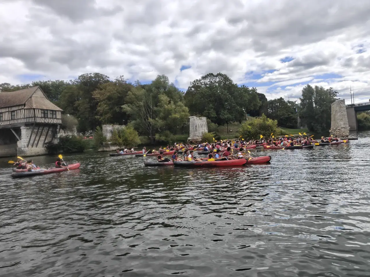 Sortie kayak du lycée Saint-Érembert à Vernon