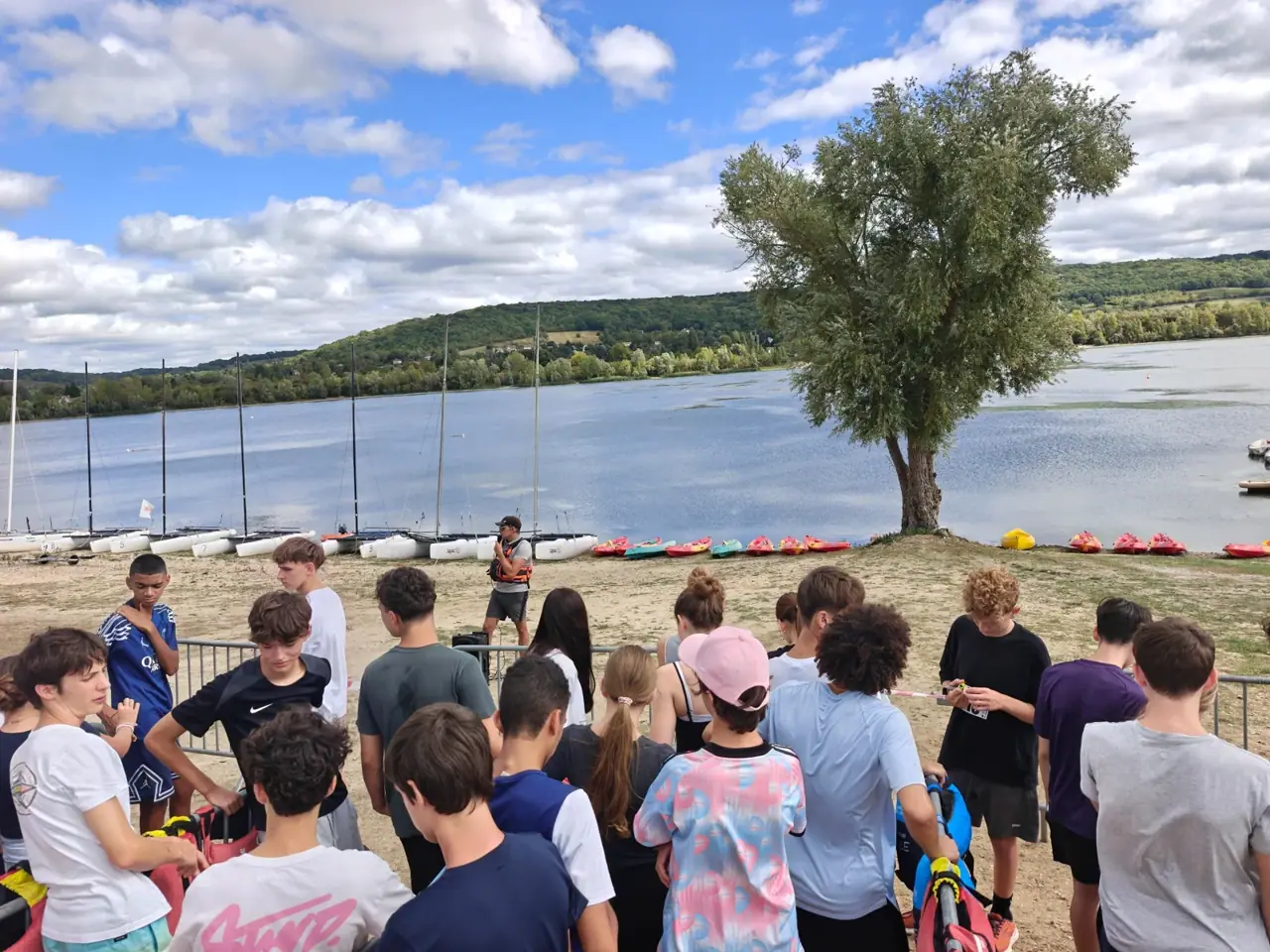 Le groupe réuni avant l’activité.