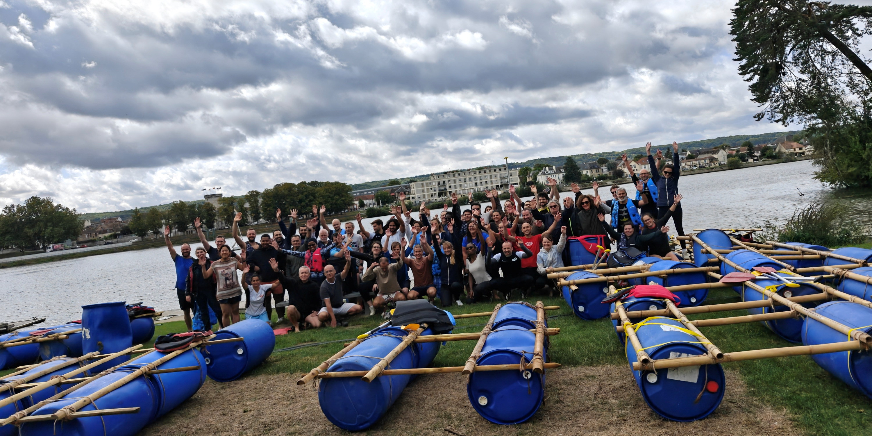 Equipe team building a vernon giverny