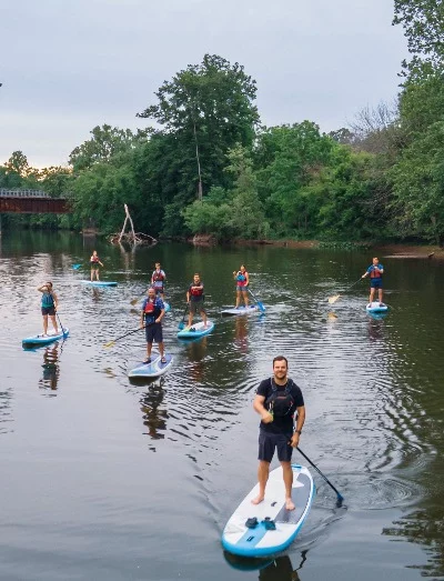 Journée de séminaire avec activité stand up paddle