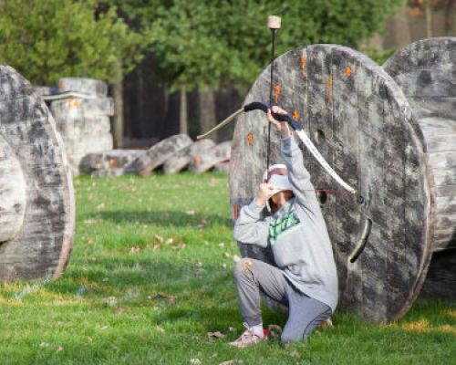 Match Archery Tag en &eacute;quipe avec obstacles &ndash; team building