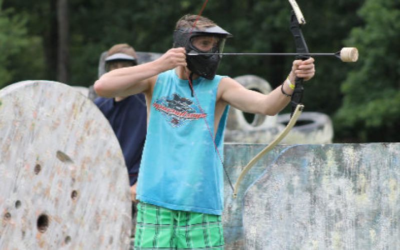 Archery tag : jeu tactique en &eacute;quipe &ndash; activit&eacute; de coh&eacute;sion