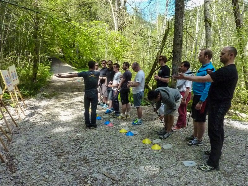 Participants lors d&rsquo;un challenge sarbacane en &eacute;quipe