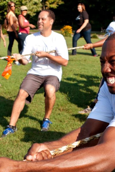 Jeux d’olympiades en plein air pour team building